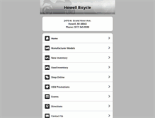 Tablet Screenshot of howellbicycle.com